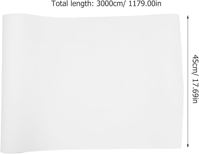 White Kraft Paper Roll 0.45X30M For Crafts Wrapping Moving And Art Projects - Image 2